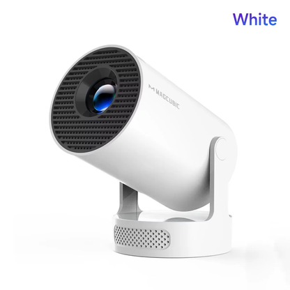 Projector Android 11 4K 1280*720P HY300 Pro + Dual Wifi 260ANSI 180°Flexible BT5.0 Cinema Outdoor Portable Projector